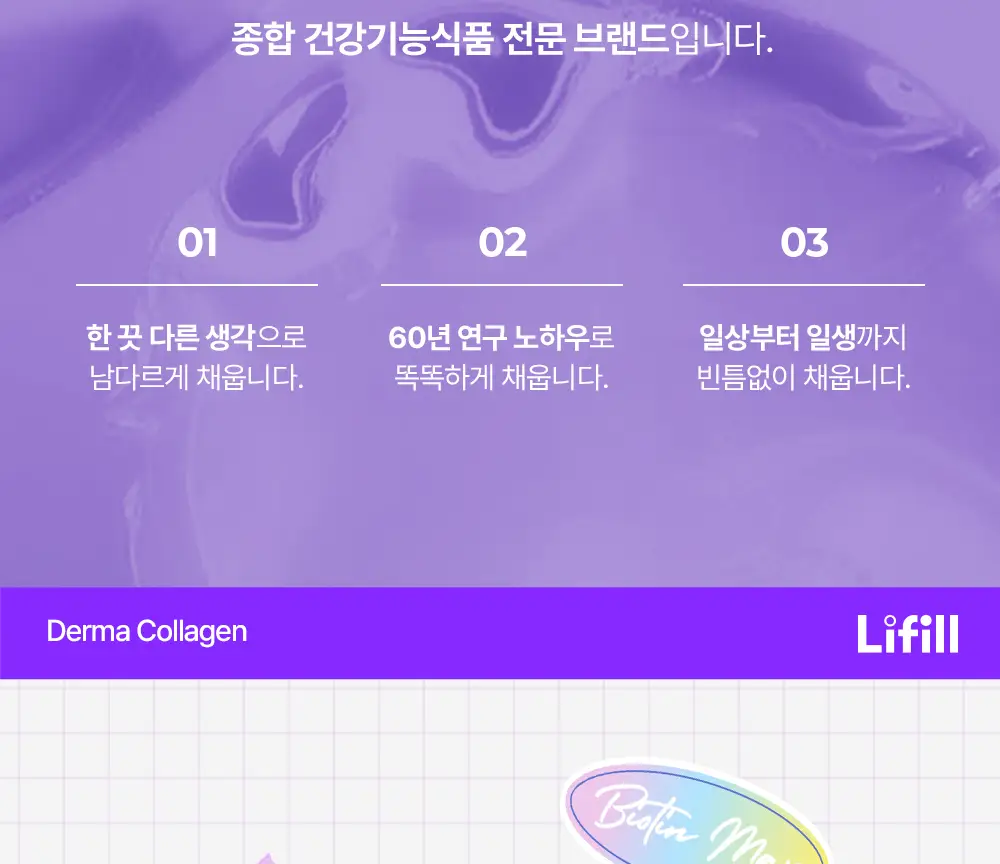 [신민아PICK] 라이필 더마콜라겐 비오틴맥스 최저분자 173달톤 콜라겐 12+2포 상세페이지 30